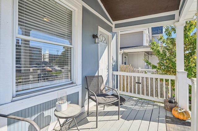 balcony with covered porch