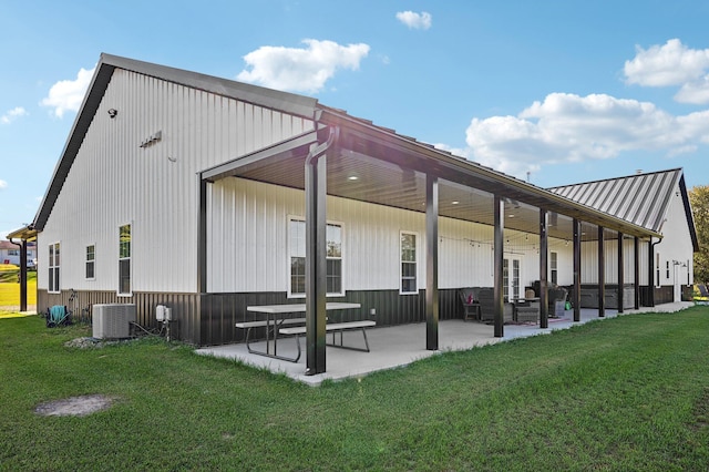 exterior space with a yard and a patio area