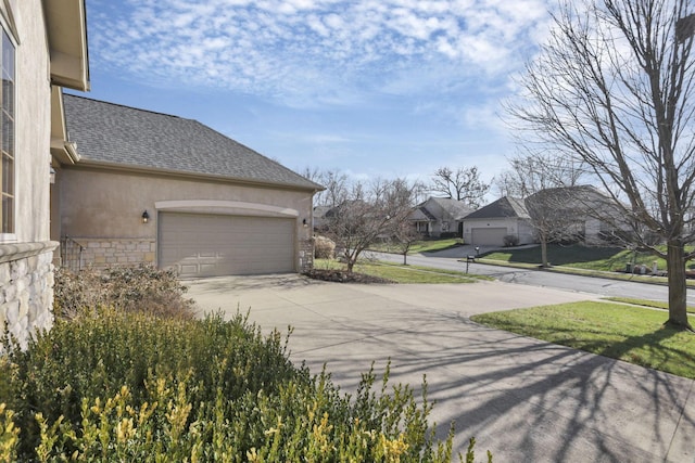 exterior space featuring driveway