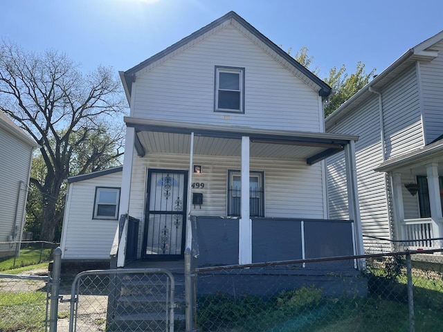 view of front of house with a porch