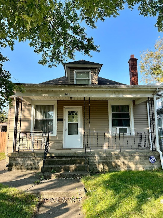 bungalow with a porch