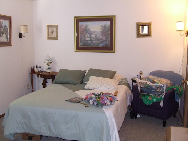 bedroom featuring carpet flooring