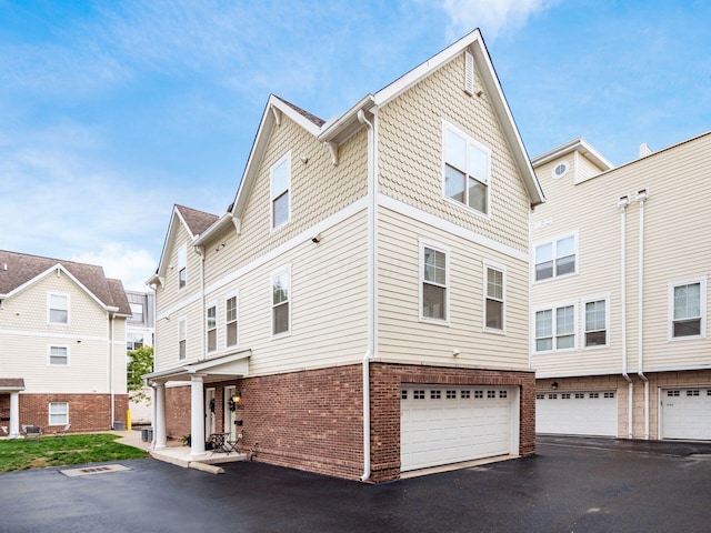 view of home's exterior featuring a garage