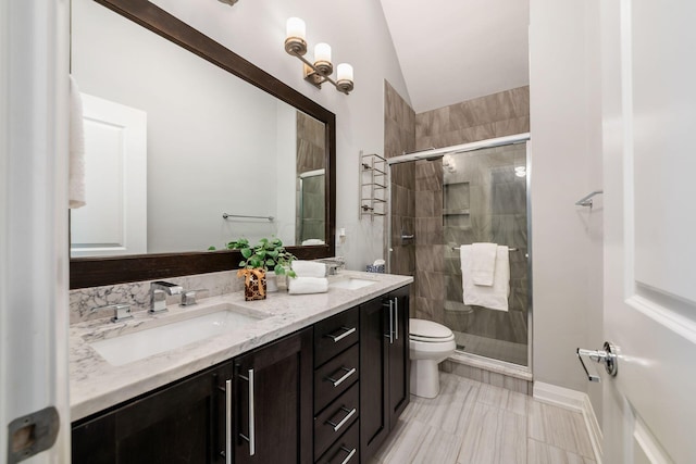 1002 Ewing Aly, Columbus, OH 43201 - full bathroom with toilet, a stall shower, and double vanity