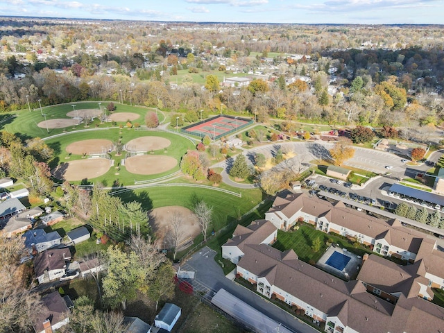 birds eye view of property