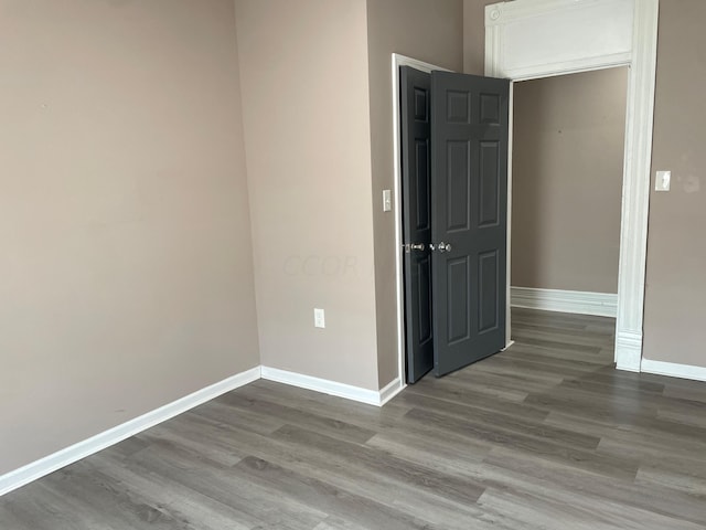 unfurnished room featuring light hardwood / wood-style flooring