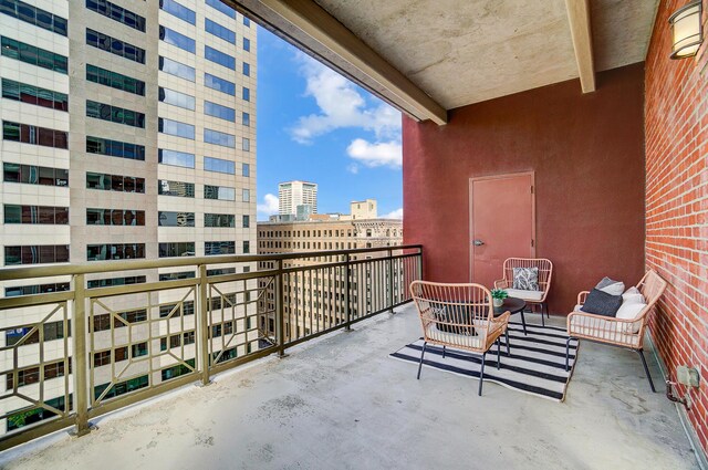 view of balcony