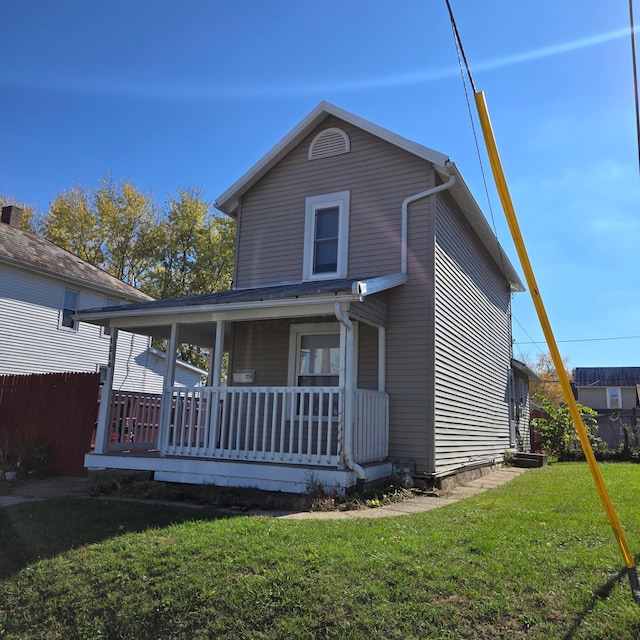 1214 W Mulberry St, Lancaster, OH 43130 - view of front of house with covered porch