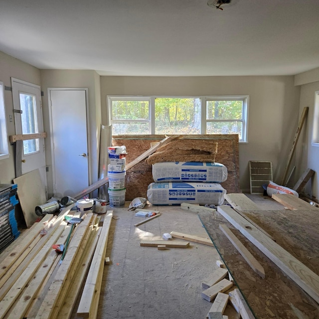 living room with plenty of natural light