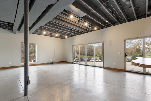 17311 Gambier Rd, Mount Vernon, OH 43050 - below grade area featuring healthy amount of natural light and rail lighting