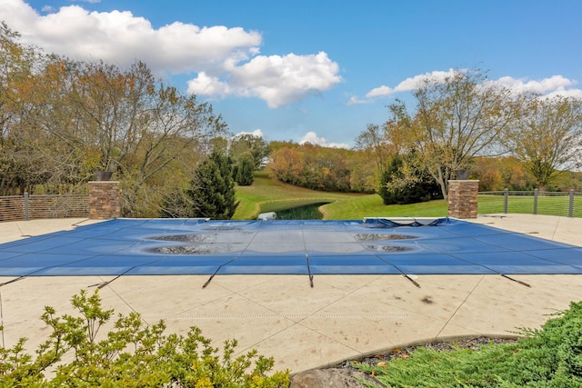 view of pool with a patio area