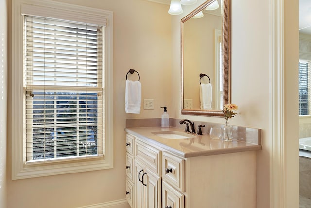 bathroom with vanity