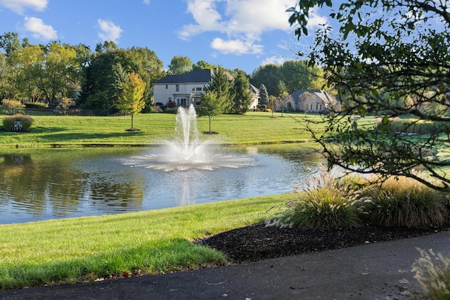 view of water feature