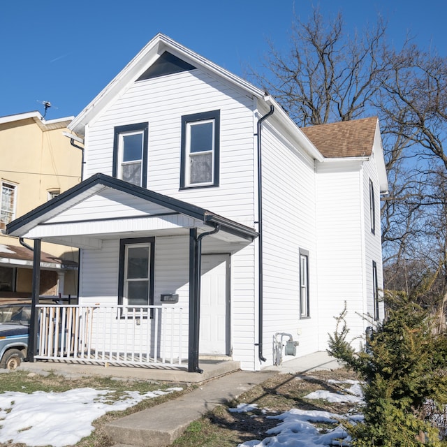 view of front of house with a porch