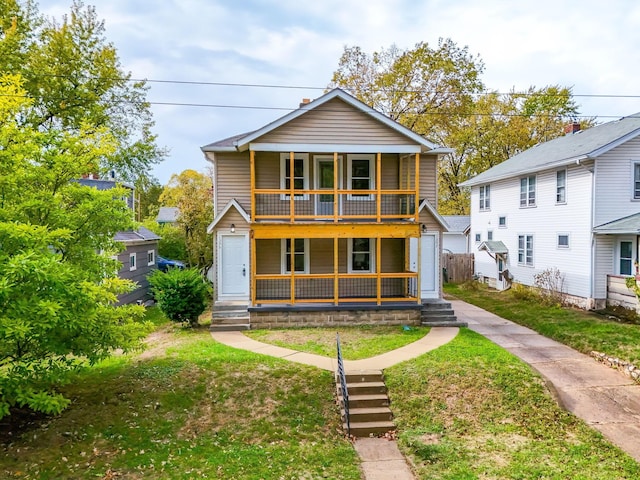 view of rear view of property