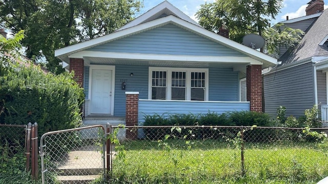 view of bungalow