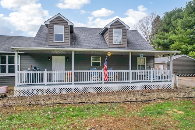 view of front of house featuring covered porch