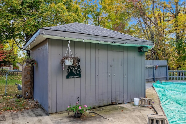 view of outbuilding