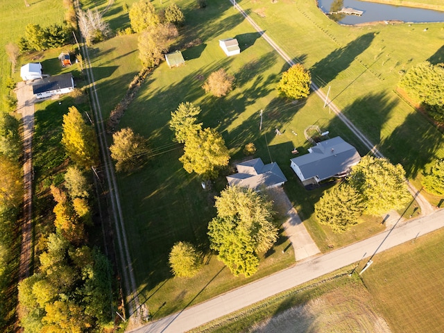 bird's eye view featuring a rural view