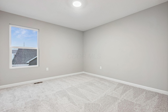 view of carpeted empty room