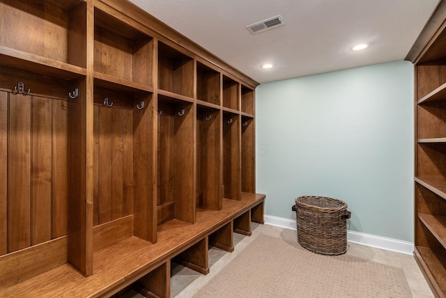 10492 Allen Rd, Pickerington, OH 43147 - mudroom featuring recessed lighting and light tile patterned floors
