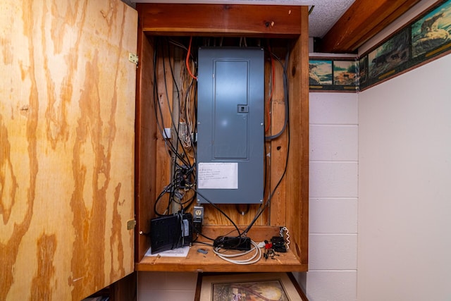 utility room with electric panel