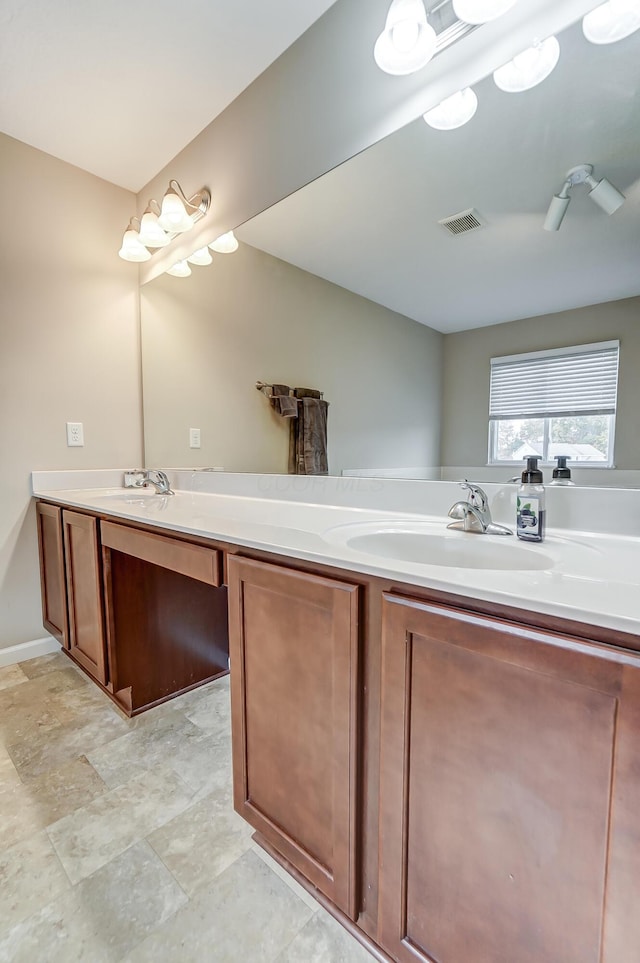 bathroom with vanity