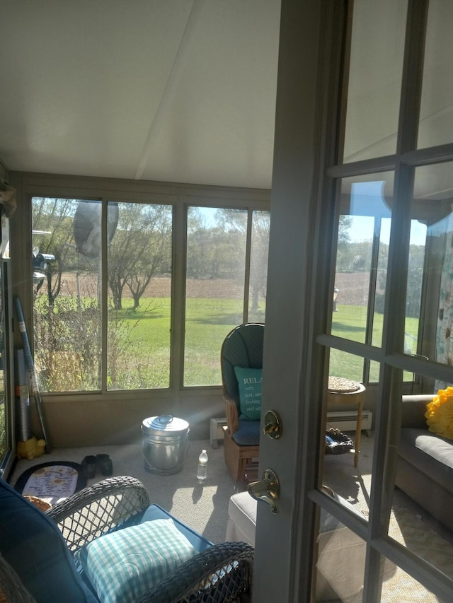 view of sunroom / solarium