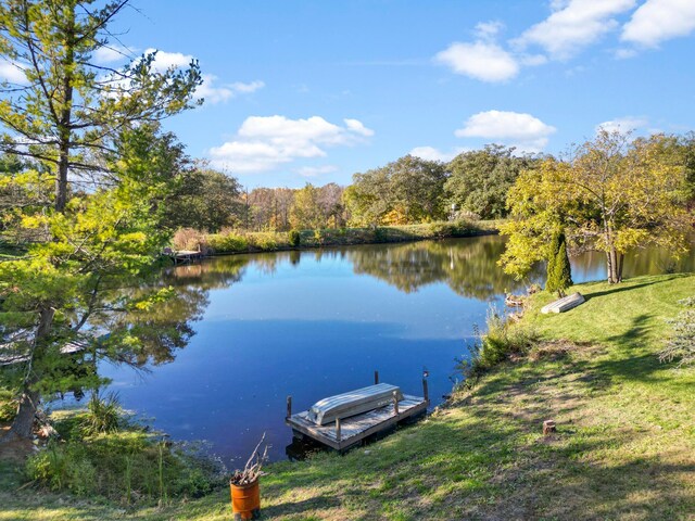 5608 Cardinal Dr, Orient, OH 43146 - dock with a water view and a view of trees