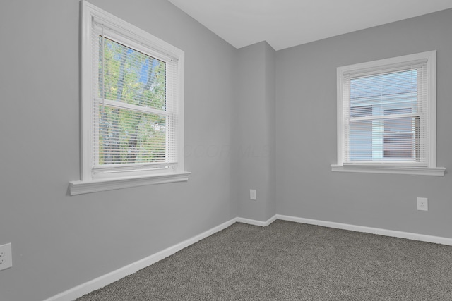 view of carpeted empty room