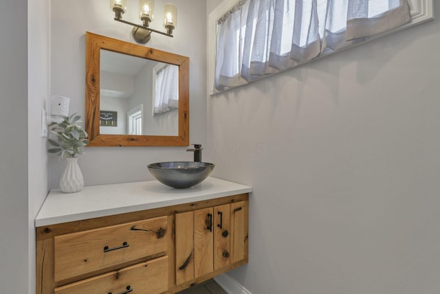 bathroom featuring vanity