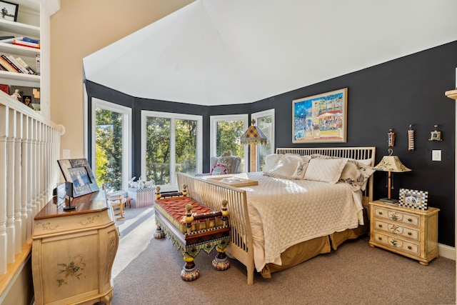 bedroom featuring carpet flooring