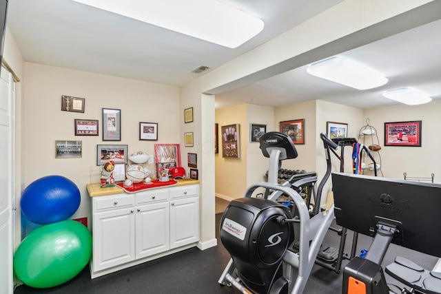 view of workout room