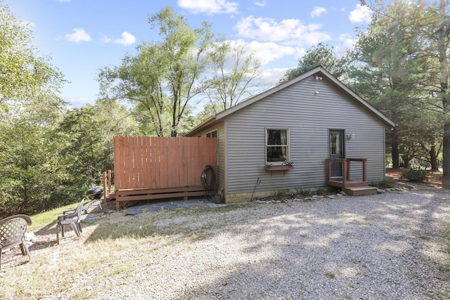 view of side of property