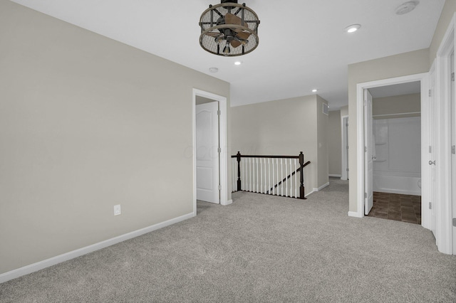 interior space with light colored carpet