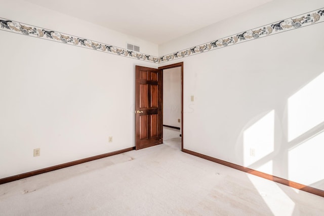 view of carpeted empty room