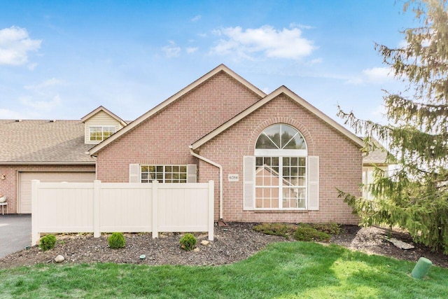 exterior space featuring a garage