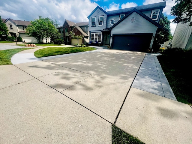 view of front of house with a front lawn