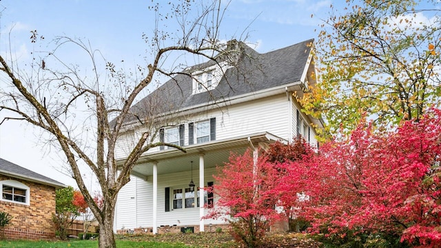 view of rear view of property