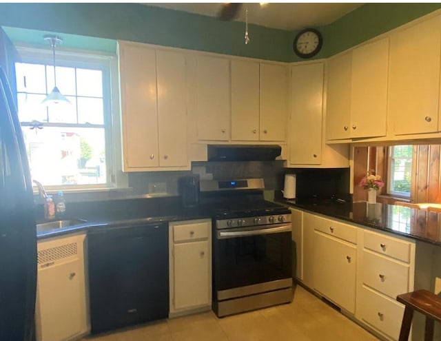 kitchen with dishwasher, gas stove, and a healthy amount of sunlight