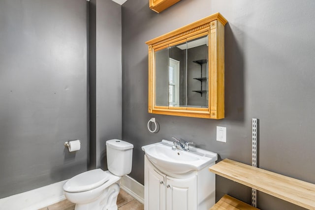 2402 E Ave, Columbus, OH 43202 - bathroom with vanity and tile patterned floors