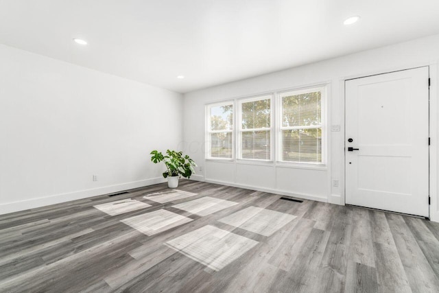 entryway featuring light hardwood / wood-style floors