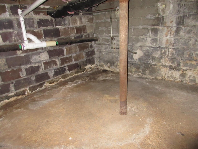 view of basement