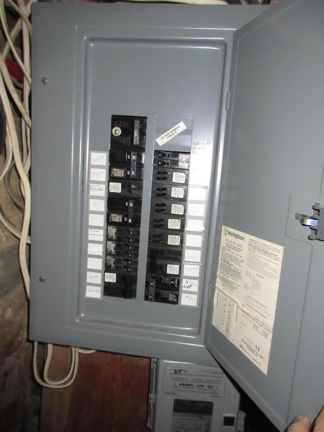 utility room featuring electric panel