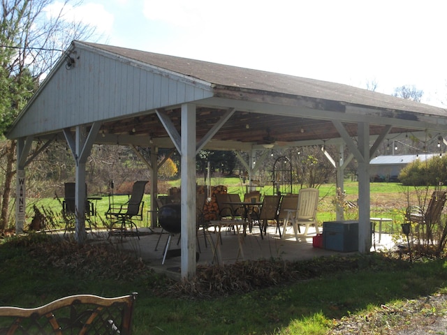 view of home's community with a gazebo