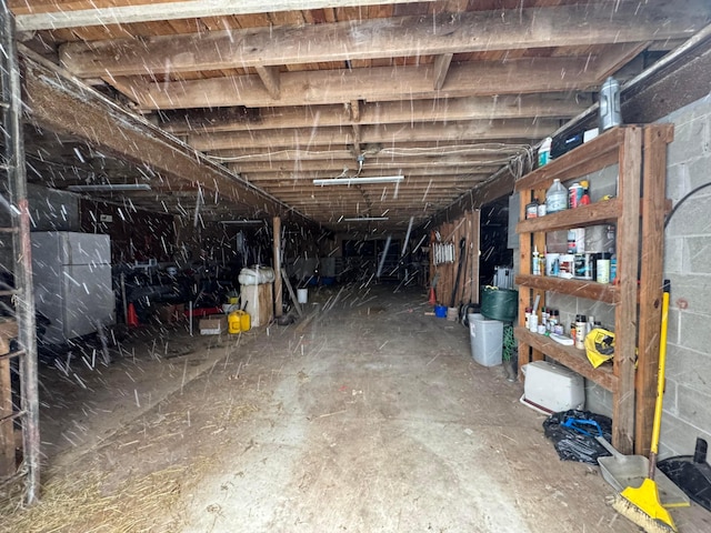 view of basement