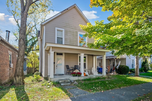 view of front of home featuring a porch