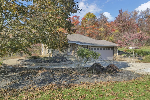 view of front of home featuring a garage