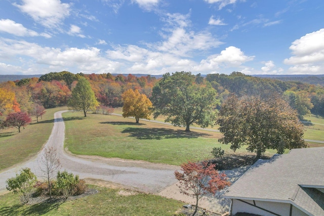 property view of mountains featuring a rural view