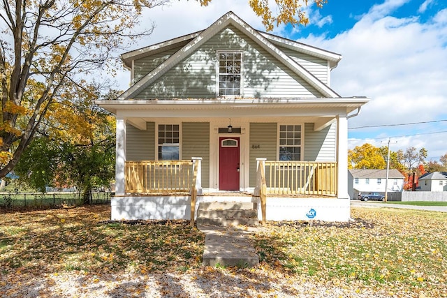 bungalow-style house with a porch